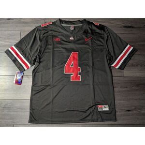 Jeremiah Smith #4 Ohio State Buckeyes BLACKOUT Stitched Men's Jersey XL